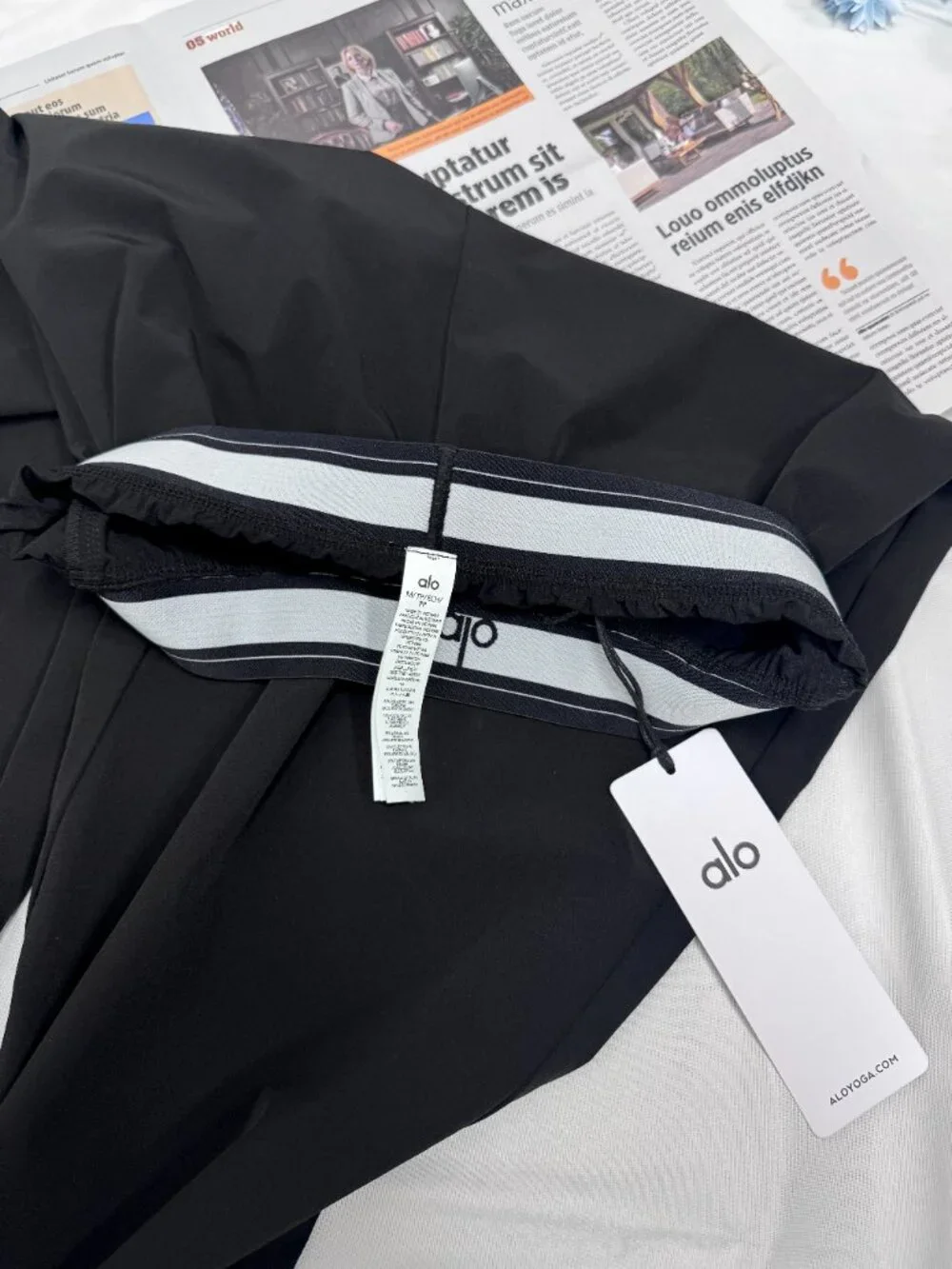 NWT🖤ALO Yoga Suit Up Black Pants🧘‍♀️（Regular）Leg-Lengthening Work/Casual